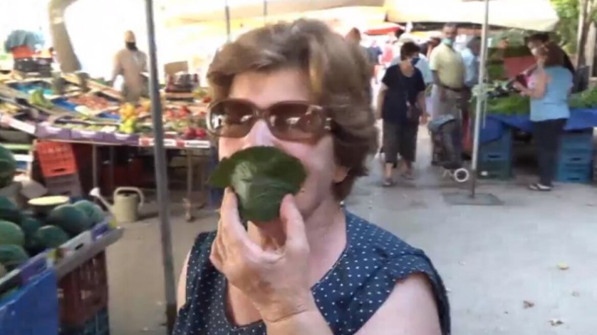 Ξέχασε την μάσκα στο σπίτι και έβαλε φύλλο μουριάς για να προστατευτεί (vid)