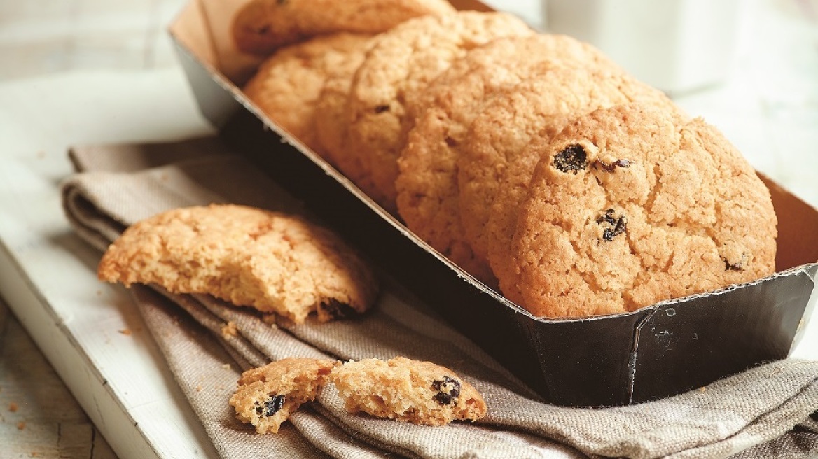 Cookies βρώμης με σταφίδες