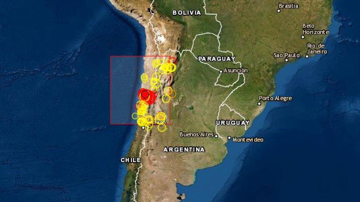 Ισχυρός σεισμός 6,5 Ρίχτερ στη Χιλή