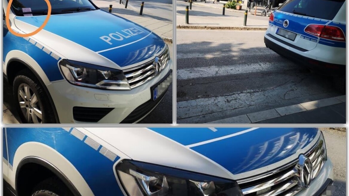 Απίστευτο: Ελληνας αστυνομικός "έγραψε" Γερμανικό περιπολικό στην Ελλάδα...