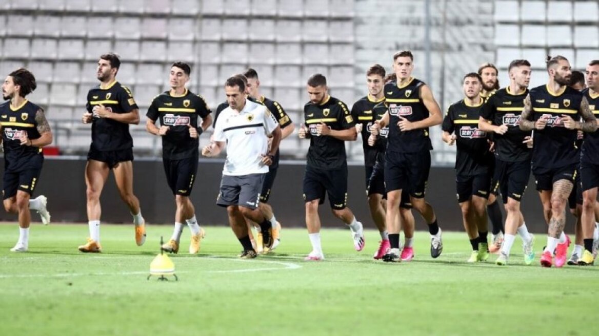 ΑΕΚ: Η προπόνηση στο Πανθεσσαλικό πριν τον τελικό