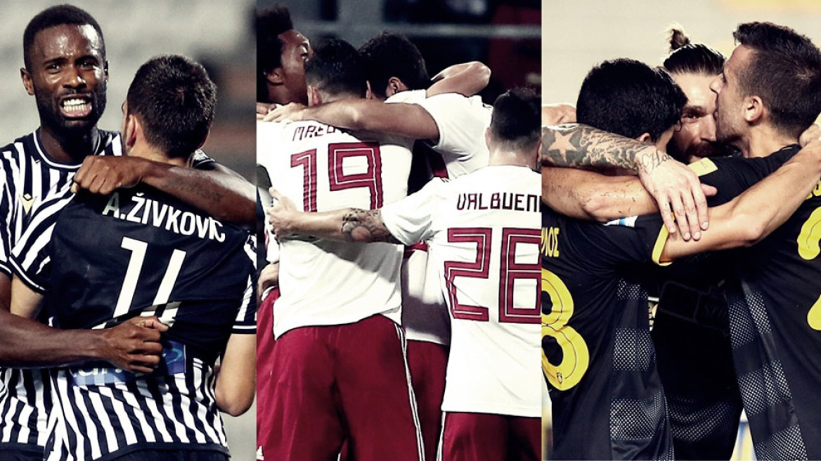 ΠΑΟΚ, Ολυμπιακός και ΑΕΚ στις μάχες της Ευρώπης!