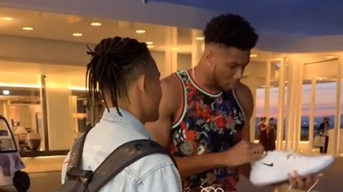 Βίντεο: Το δώρο-έκπληξη του Αντετοκούνμπο στον Καραλή