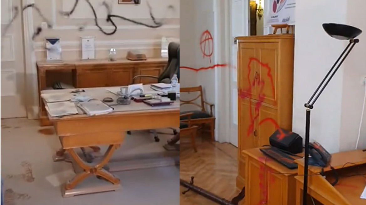 Βανδάλισαν την πρυτανεία της ΑΣΟΕΕ 