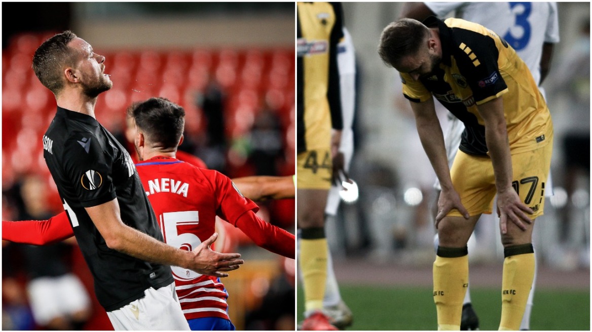 Europa League: Δεύτερη ισοπαλία για τον ΠΑΟΚ, δεύτερη ήττα για την ΑΕΚ - 17η η Ελλάδα (βίντεο)