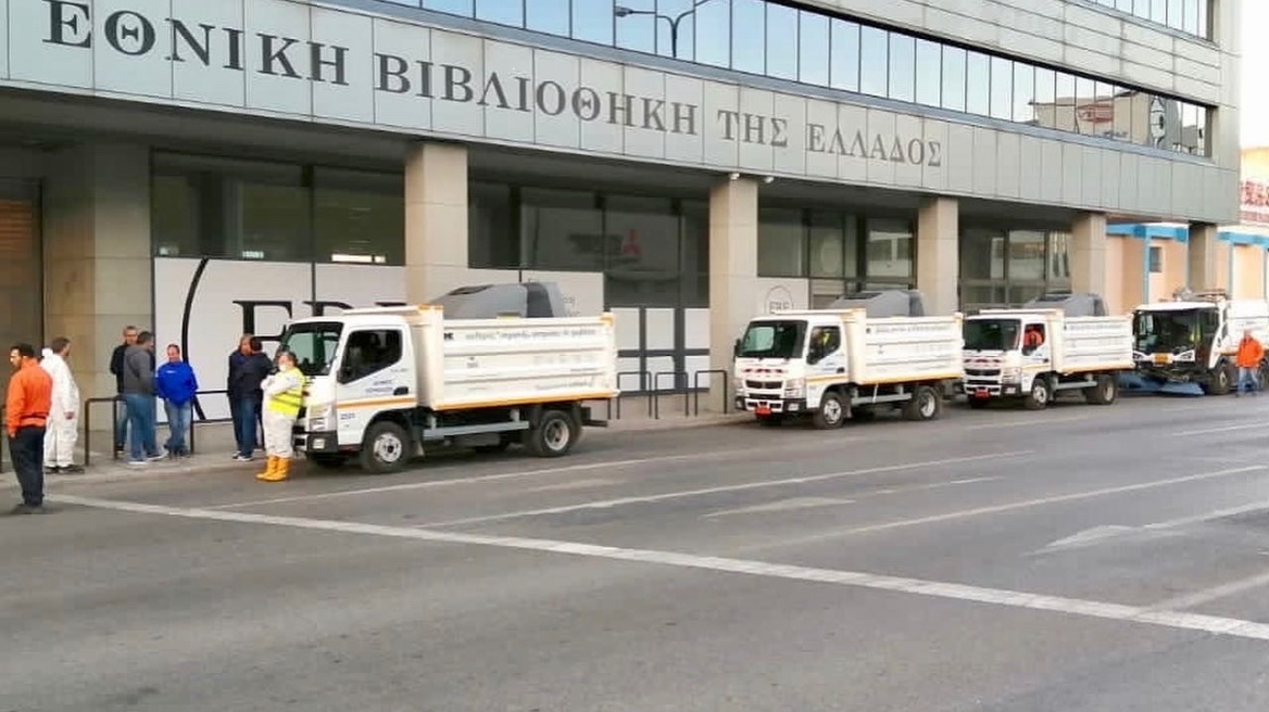 Δήμος Αθηναίων: Κυριακάτικη επιχείρηση καθαρισμού και απολύμανσης στον Βοτανικό (φωτό) 