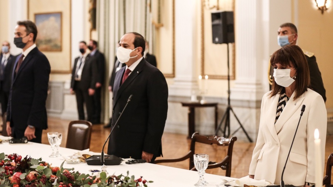 Σακελλαροπούλου - Σίσι: Στρατηγική συνεργασία Ελλάδας - Αιγύπτου για ασφάλεια στη Μεσόγειο