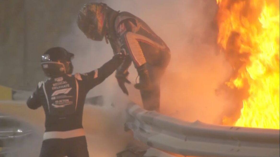 F1: Τρομακτικό ατύχημα, σώθηκε από θαύμα ο Grosjean! (video)