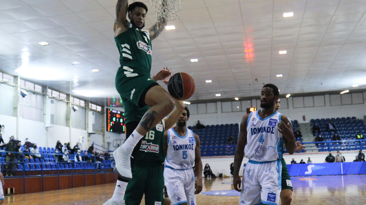 Basket League, Ιωνικός-Παναθηναϊκός 53-79: Άνετο πέρασμα από τη Νίκαια