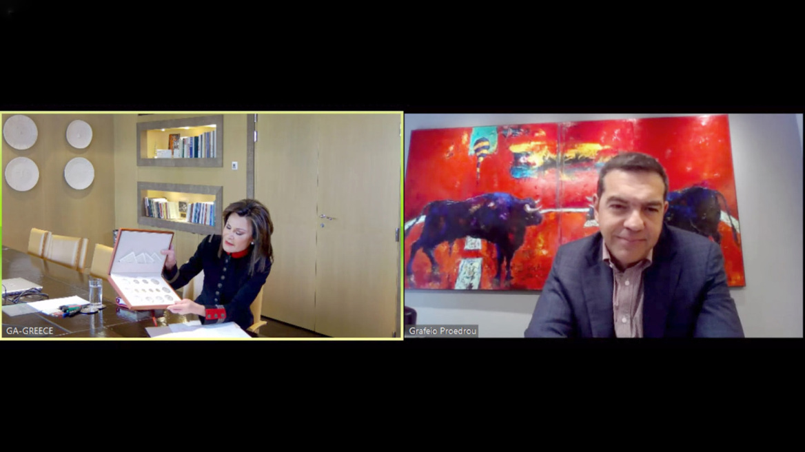  «Ελλάδα 2021»: Τηλεδιασκέψεις της Γιάννας Αγγελοπούλου με τους αρχηγούς των κομμάτων