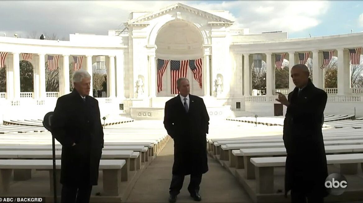 Μήνυμα ενότητας από Ομπάμα – Μπους και Κλίντον στην ορκωμοσία Μπαίντεν 