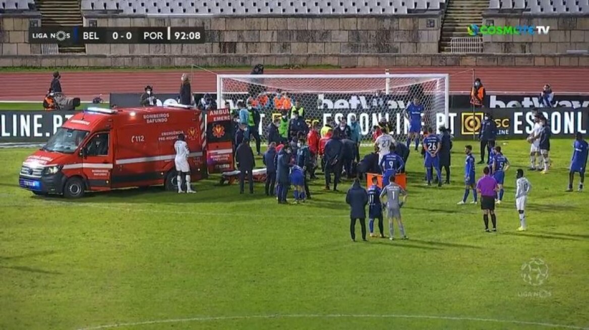 Βίντεο: Τραυματισμός σοκ στο Μπελενένσες-Πόρτο