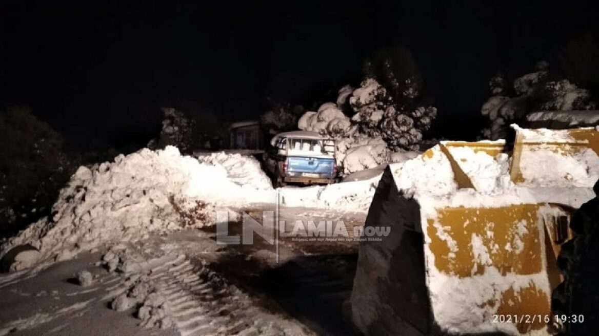 Κακοκαιρία Μήδεια: Απεγκλωβίστηκαν κτηνοτρόφοι στη Φθιώτιδα