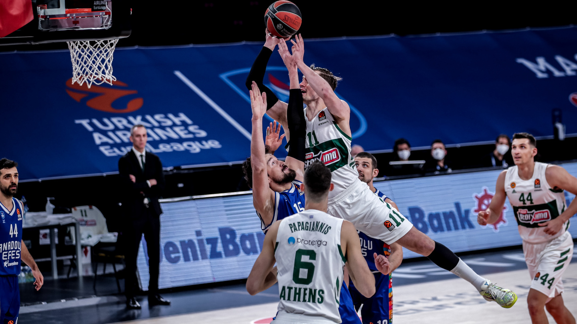 Euroleague, Αναντολού Εφές-Παναθηναϊκός 85-65: Διαφορά επιπέδου