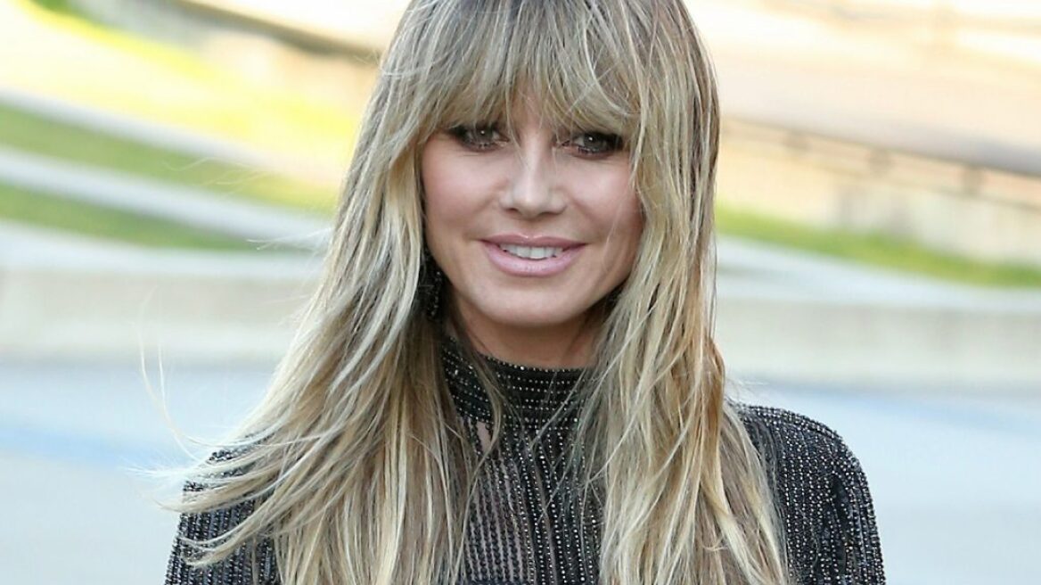 Η Heidi Klum έκοψε μόνη της αφέλειες