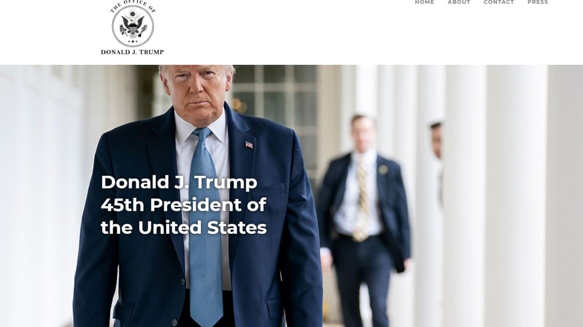 Ο Ντόναλντ Τραμπ απέκτησε ιστοσελίδα! 