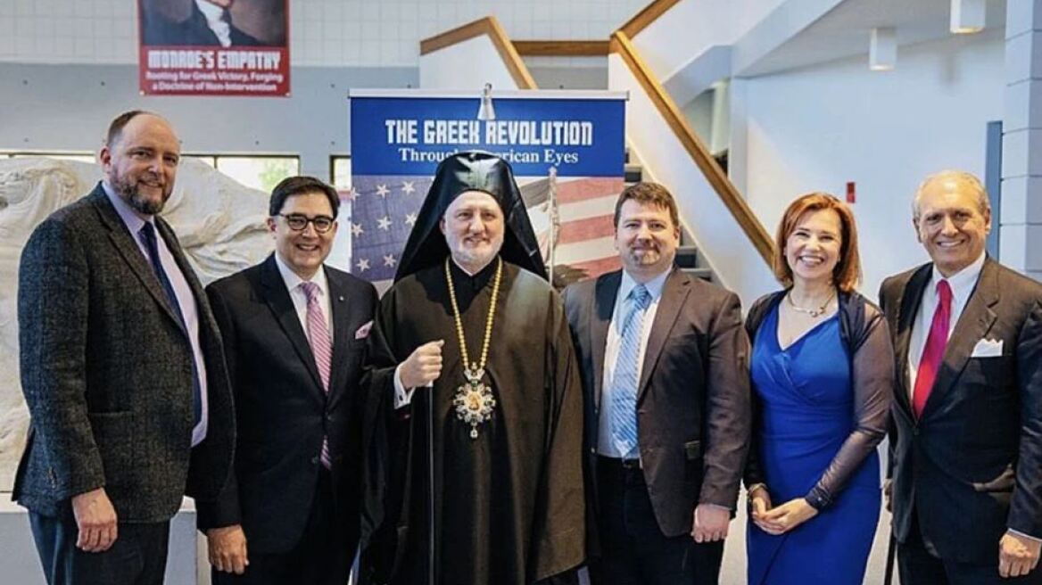 Ελπιδοφόρος: Εγκαινίασε έκθεση στη Βοστώνη για την Ελληνική Επανάσταση