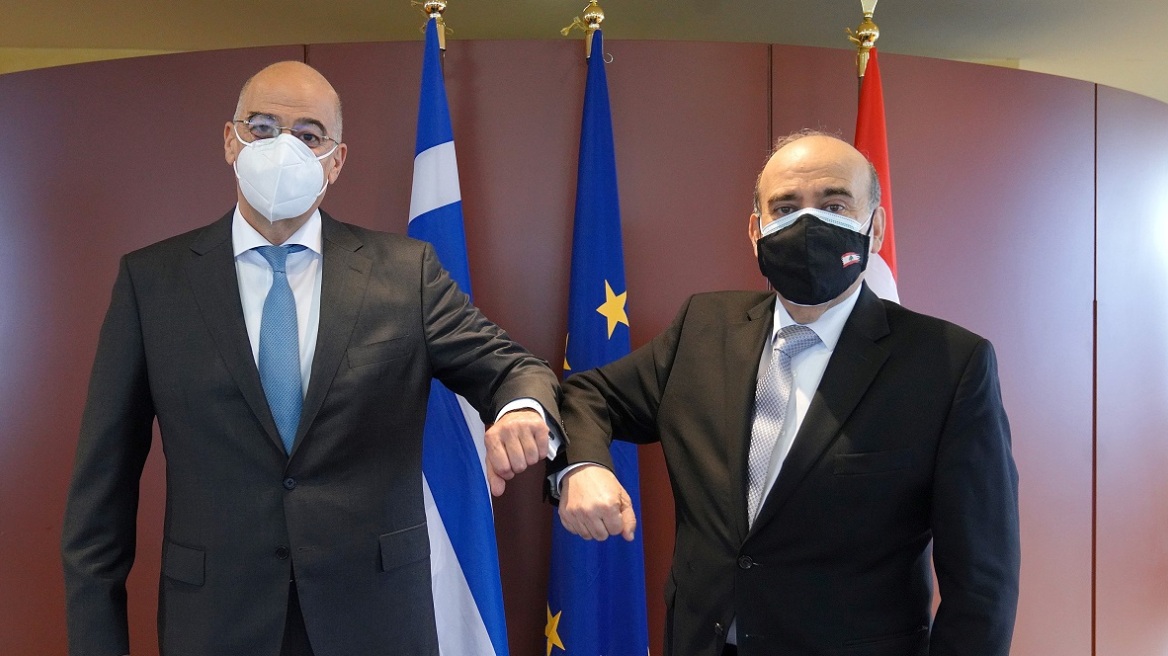 Δένδιας - Συνάντηση με ΥΠΕΞ Λιβάνου: Κοινός παρονομαστής ο σεβασμός στο διεθνές δίκαιο