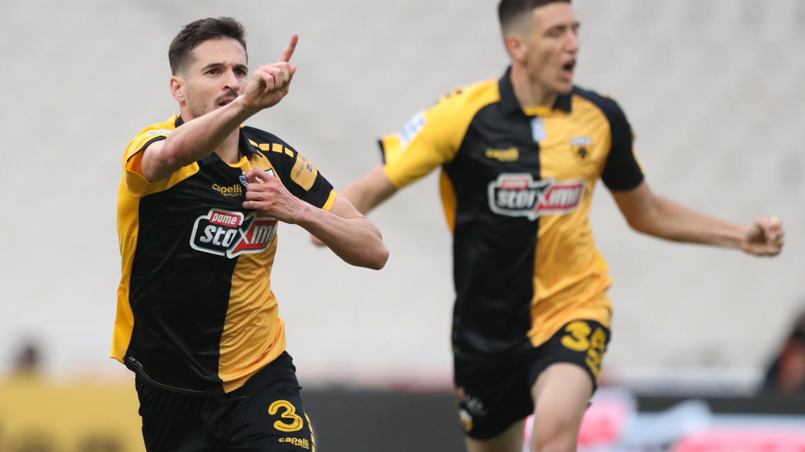 Super League 1 play off ΑΕΚ-Αστέρας Τρίπολης 3-1: Άλμα Ευρώπης με υπογραφή Μάνταλου - Δείτε τα γκολ