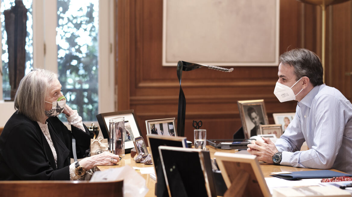 Μαρία -Λουίζα Μηλιαρέση, 84 ετών: Το πρώτο μεταπασχαλινό  ραντεβού  του Κυριάκου Μητσοτάκη στο Μαξίμου