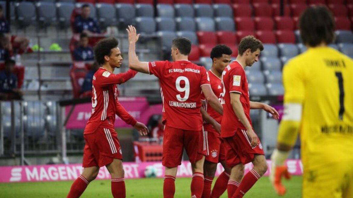 Bundesliga, Μπάγερν-Γκλάντμπαχ 6-0: Οι Βαυαροί τη Σαλατιέρα, ο Λέβα για το ρεκόρ - Δείτε τα γκολ