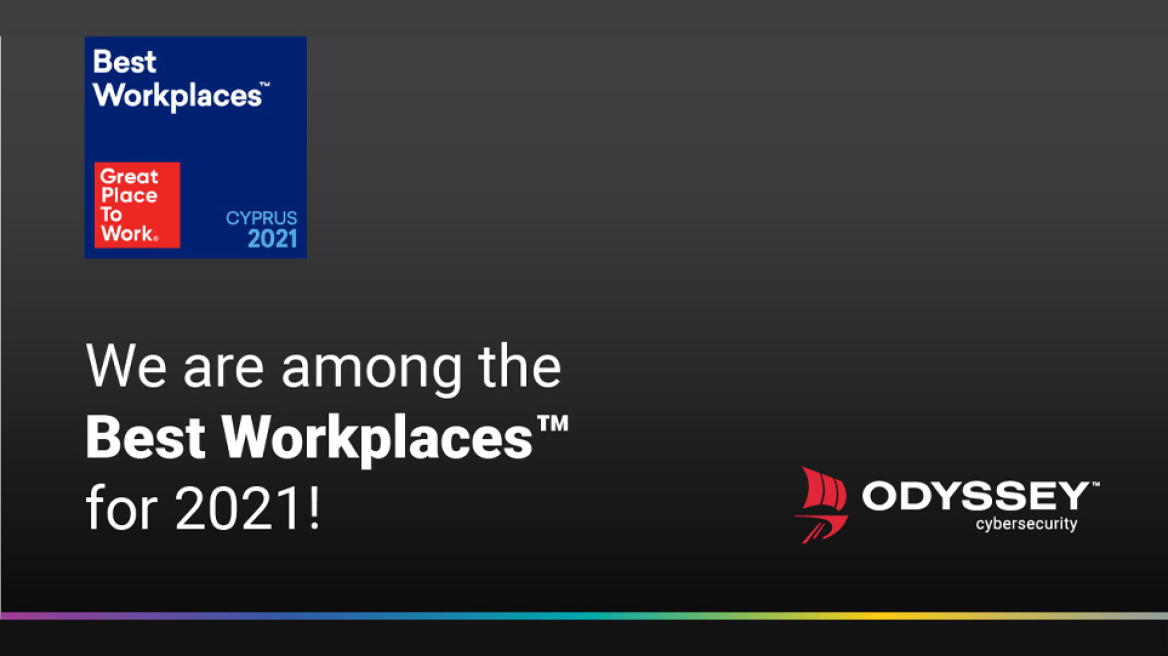 Η Odyssey ανάμεσα στα Best Workplaces® για το 2021