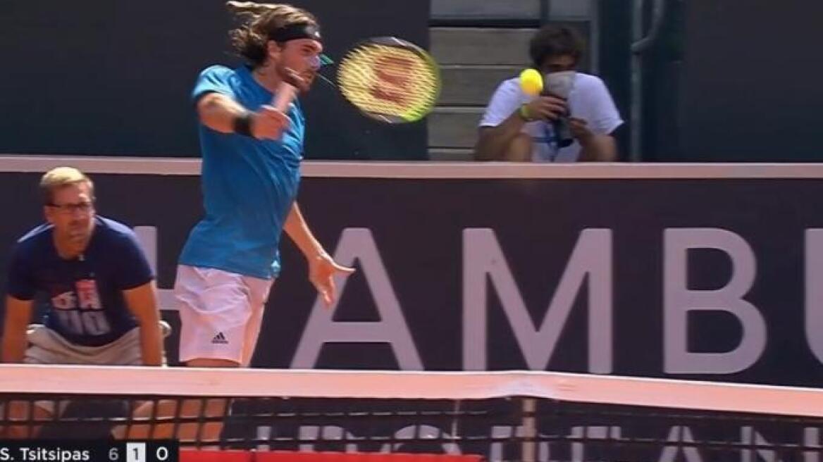 Hamburg Open: Έσπασε η ρακέτα του Τσιτσιπά κατά τη διάρκεια ενός πόντου - Δείτε βίντεο