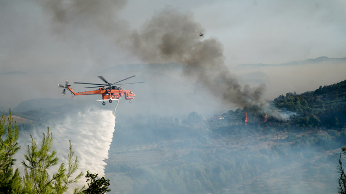 Οριοθετημένο το διπλό πύρινο μέτωπο στην Αρχαία Ολυμπία