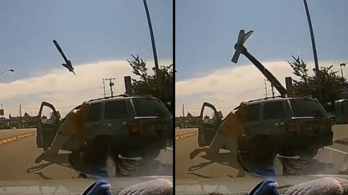 Τσακώθηκαν στον δρόμο, την έκλεισε και της πέταξε τσεκούρι