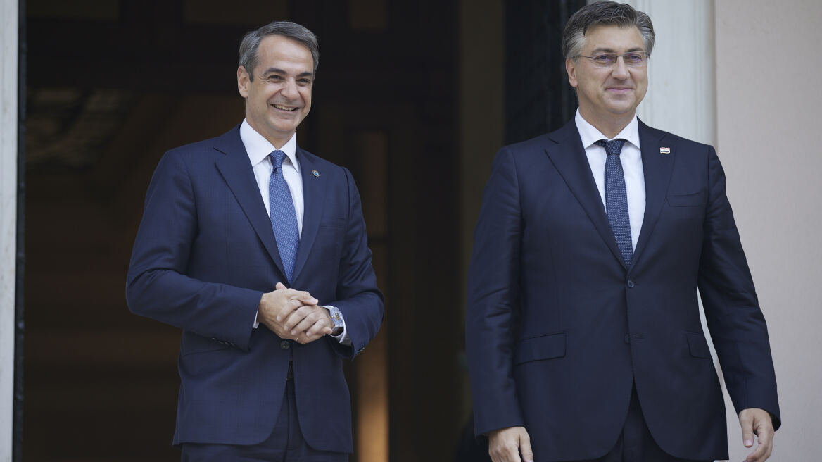 EUMED 9 - Συνάντηση Μητσοτάκη με τον πρωθυπουργό της Κροατίας: «Σας ευχαριστώ για την βοήθεια στις πυρκαγιές»