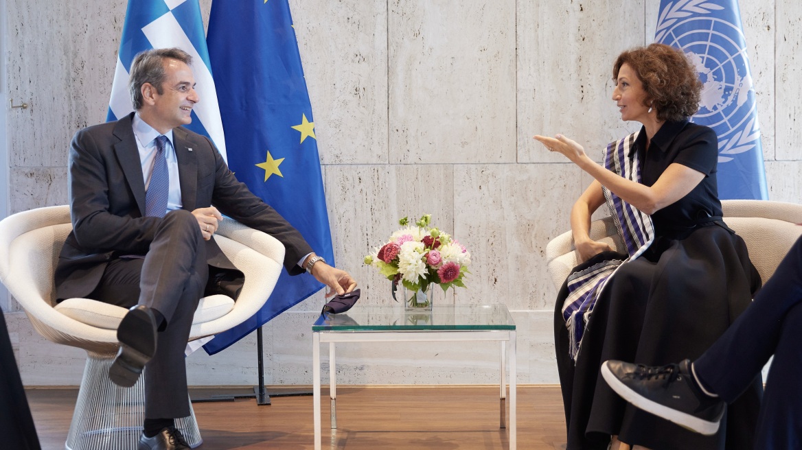 Συνάντηση Μητσοτάκη με Γενική Διευθύντρια της UNESCO: Συζήτησαν για Αγία Σοφία και Μονή της Χώρας
