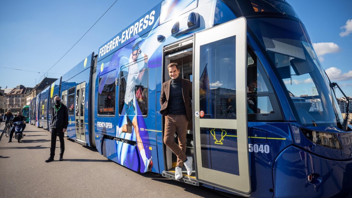Ο Φέντερερ απέκτησε τη δική του γραμμή στο τραμ της Βασιλείας