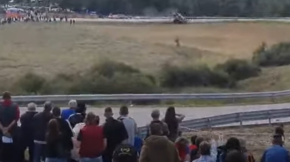 Δείτε βίντεο: Αγωνιστικό αυτοκίνητο αναποδογύρισε με μεγάλη ταχύτητα στην Ελασσόνα