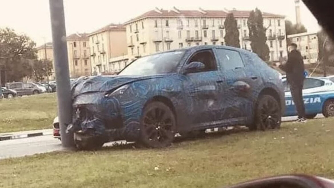 Ατύχημα για την πρωτότυπη Maserati Grecale 