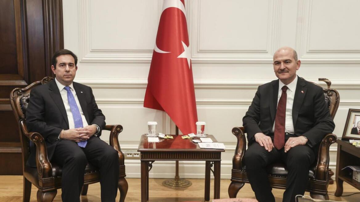 Μηταράκης: Τι συζήτησε στην Άγκυρα για το μεταναστευτικό με τον πανίσχυρο υπουργό Εσωτερικών Σοϊλού