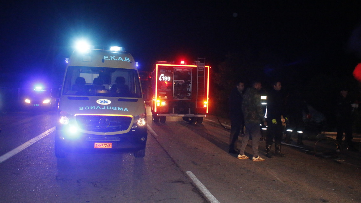 Μετωπική σύγκρουση φορτηγών στην Καβάλα - Δύο νεκροί