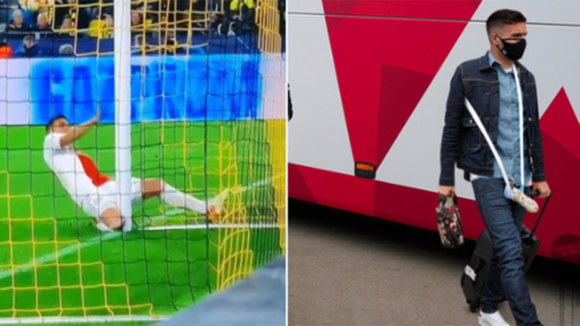 Τάντιτς: Φόρεσε γύψο... κάτω από τη ζώνη μετά την σύγκρουση με το δοκάρι