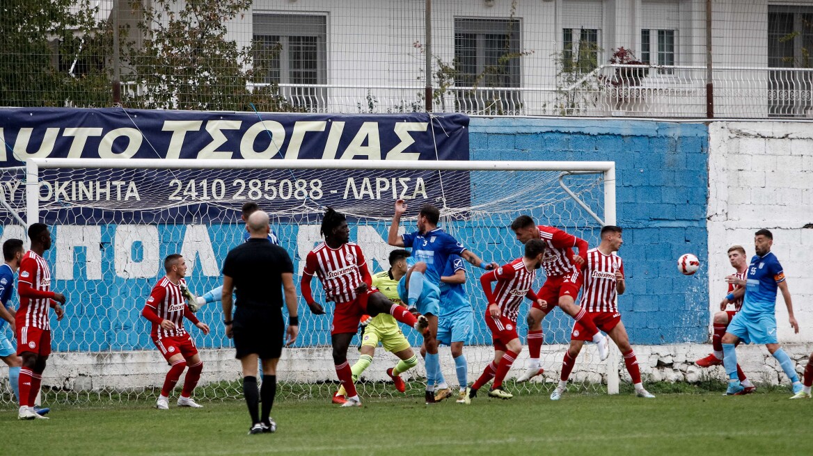 Super League 2, Απόλλων Λάρισας – Ολυμπιακός Β' 2-2: Πήραν τον βαθμό στο 95' οι «ερυθρόλευκοι»