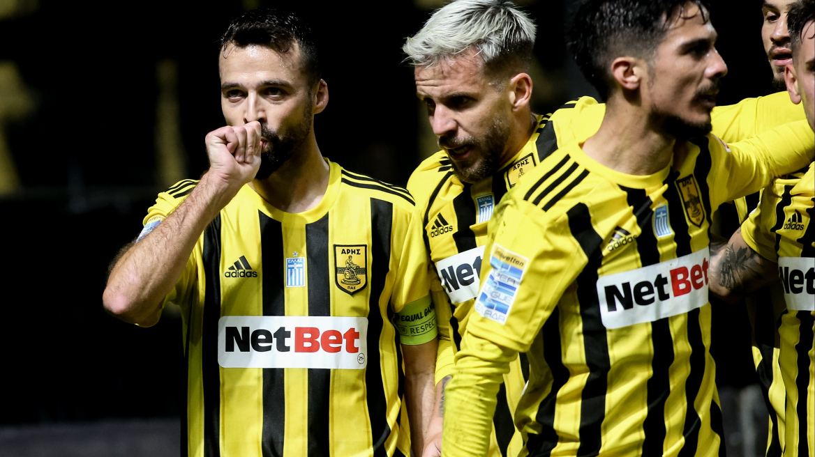 Super League 1, Άρης – Αστέρας Τρίπολης 1-0: Η επέλαση των κίτρινων συνεχίζεται