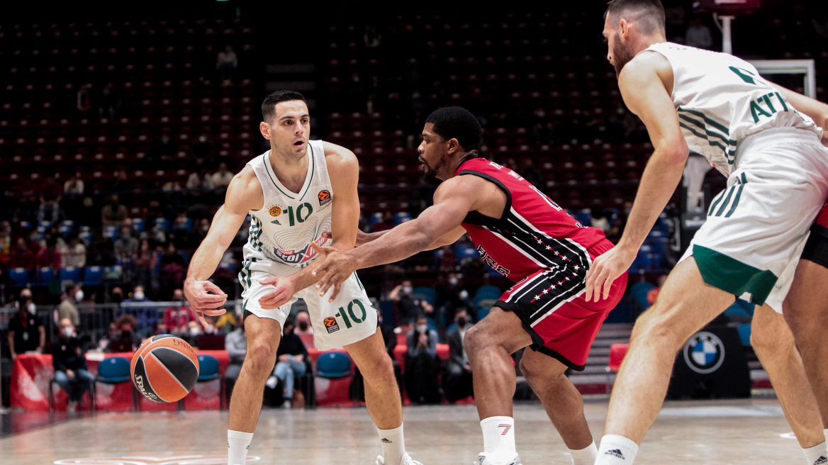 Euroleague, Αρμάνι-Παναθηναϊκός 75-54: Κατέρρευσε στο Β' ημίχρονο