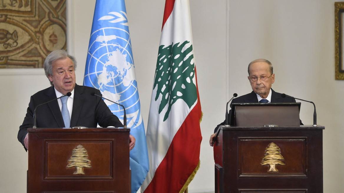 Λίβανος: Στην Βηρυτό ο επικεφαλής του ΟΗΕ σε ένδειξη «αλληλεγγύης» προς τη χώρα που διέρχεται κρίση