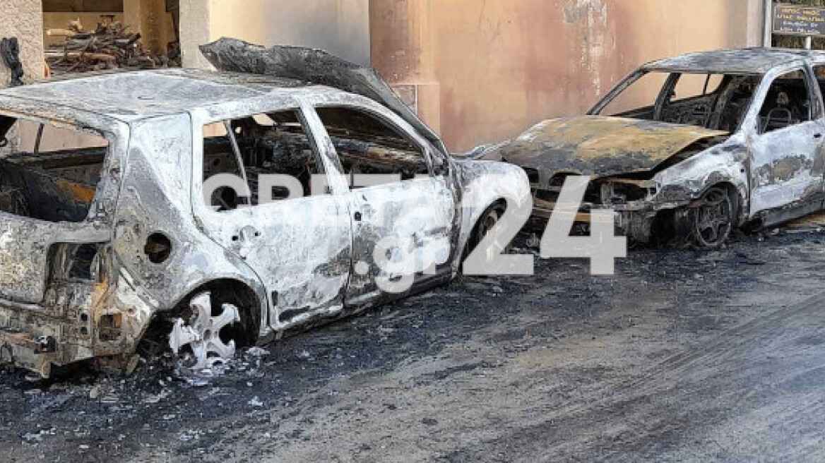 Εμπρησμός σε δυο αυτοκίνητα σε θέρετρο του Ηρακλείου