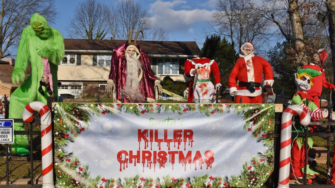 Κάτοικος του Νιού Τζέρσεϊ τρομοκρατεί τους γείτονές του με θρίλερ χριστουγεννιάτικο στολισμό!