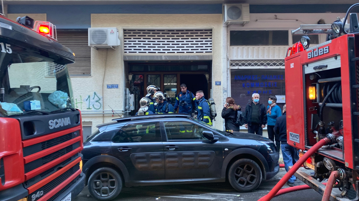 Φωτιά σε διαμέρισμα στου Γκύζη