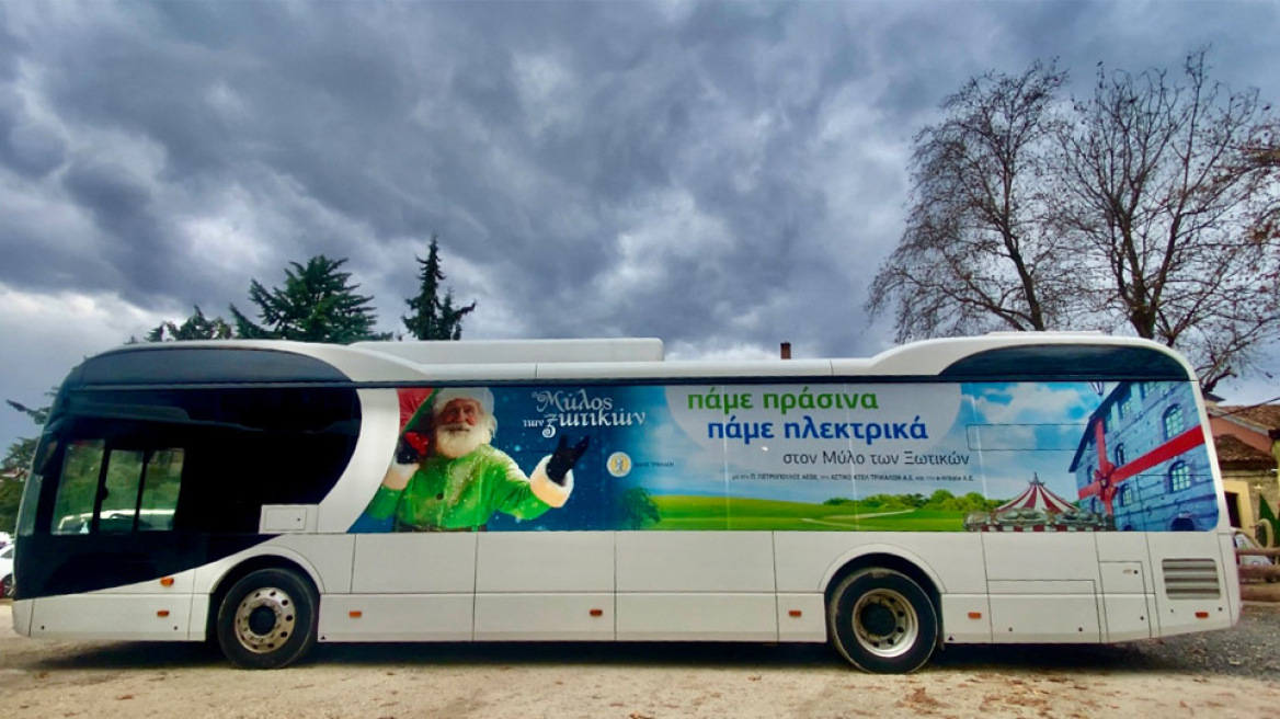 Το Ηλεκτρικό λεωφορείο της BYD στα Τρίκαλα και στον ΜΥΛΟ των ΞΩΤΙΚΩΝ