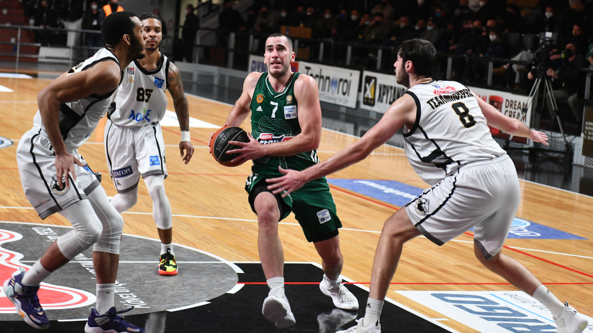Stoiximan Basket League, Απόλλων - Παναθηναϊκός 48-90: Άστραψε και βρόντηξε στην Πάτρα