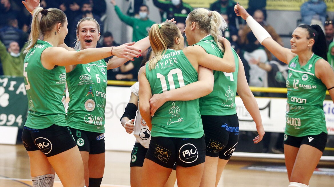 Αναβλήθηκε και ο ευρωπαϊκός αγώνας της ομάδας βόλεϊ γυναικών του Παναθηναϊκού