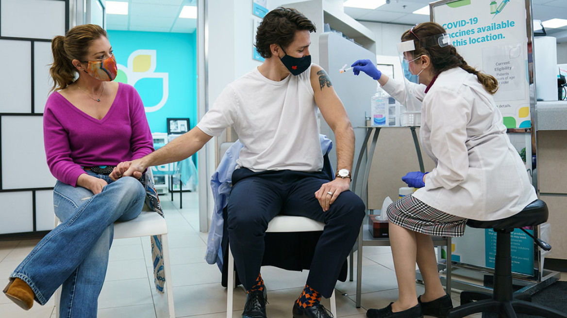 Καναδάς: Θετικός στον κορωνοϊό ο πλήρως εμβολιασμένος Τριντό, ενώ οι αντιεμβολιαστές διαδηλώνουν στην Οτάβα