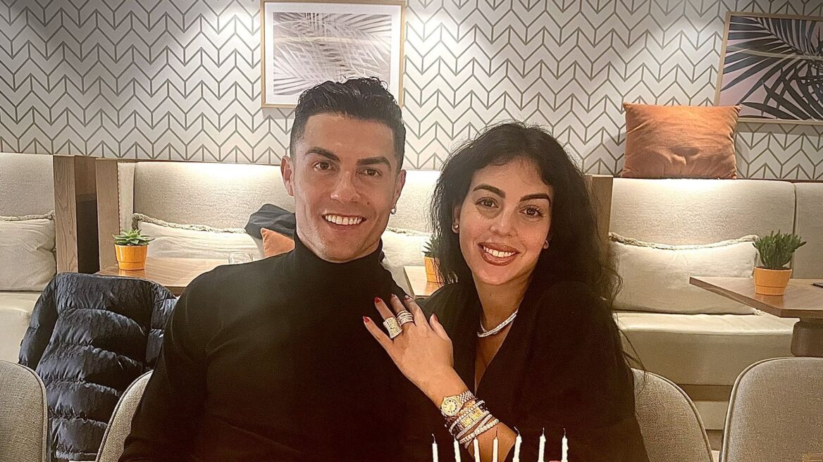 Η εντυπωσιακή τούρτα έκπληξη της Τζορτζίνα για τα 37α γενέθλια του Κριστιάνο