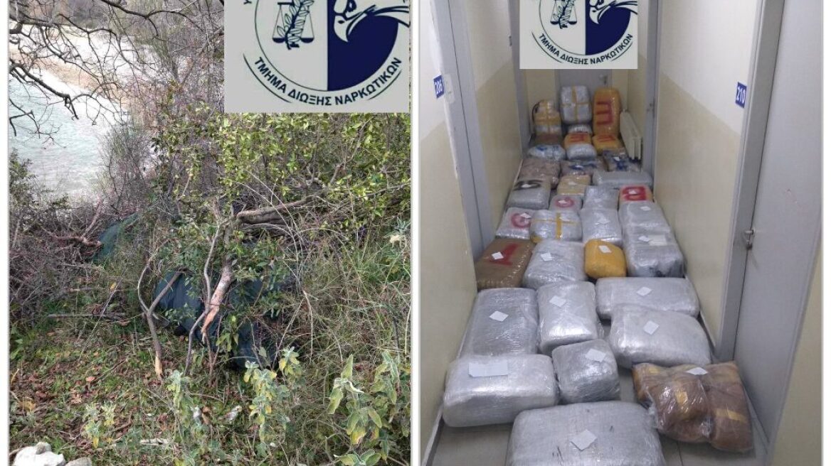 «Ορφανό» φορτίο με 300 κιλά κάνναβης στην Θεσπρωτία
